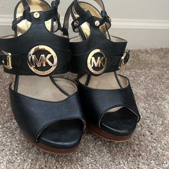 Black Strappy High Heel Sandals - Picture 1 of 12